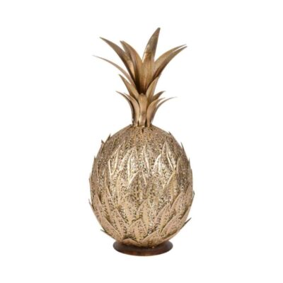Gold Metal Pineapple Figure 02682
