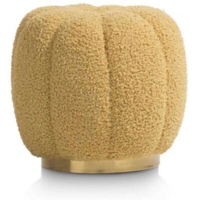 Puff Peluche Amarillo 02818