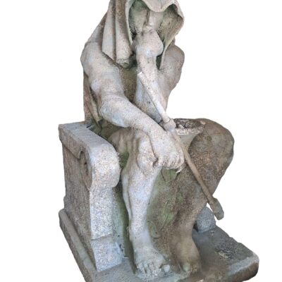 Sitting Man Statue, Imitation Stone, 03025