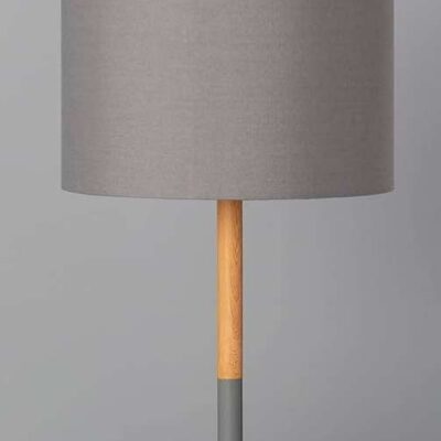 Lámpara de mesa Ledkia Lightin Gris E27