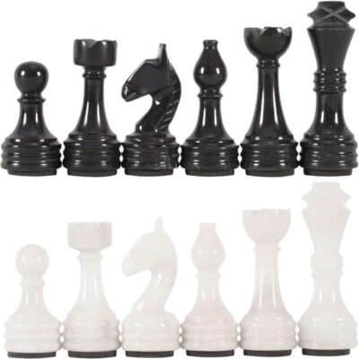 Juego piezas ajedrez de mármol hechas a mano 03102