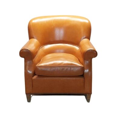 Sillón club camel piel