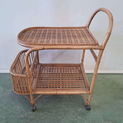 Carro camarera mimbre  04624