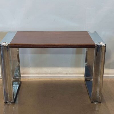 Wood and metal table 02195