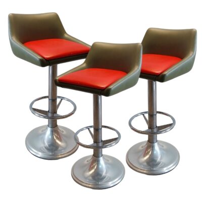 Taburete bar silla rojo verde. Tab_77