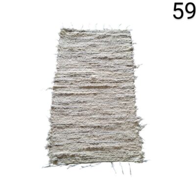 Alfombra beige tipo jarrapa de algodón alquiler para eventos, publicidad, peliculas y series
