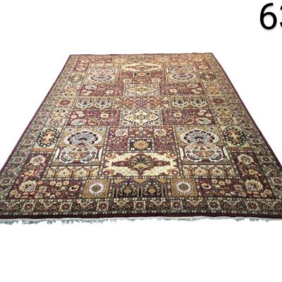 Alfombra tradicional de lana marca Karastan de la colección Bakhtiyari con un patrón multicolor alquiler para eventos, publicidad, peliculas y series