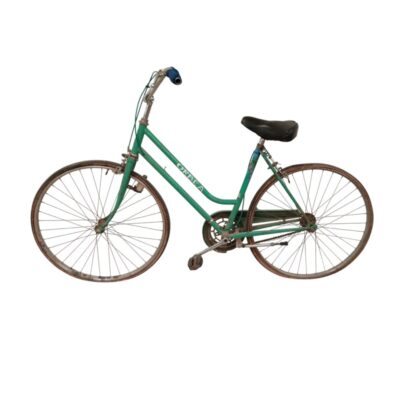 Bicicleta Orbea vintage con un diseño clásico en color verde agua alquiler para eventos, publicidad, peliculas y series